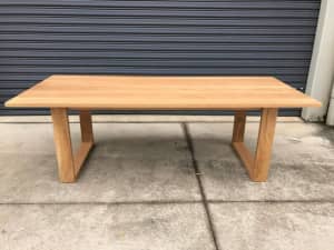 Solid American Oak Hardwood Timber Mosman Table Danish Oil Finish