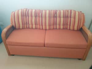 Cane  3 seater sofa lounge