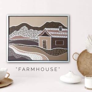 Artwork – “ FARM HOUSE “ – Hand painted by Artist Nikki Silk - READ AD
