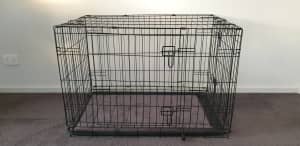 Large Mesh Pet Crate with 2 Doors - PENDING PICK UP