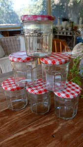 Bonne Maman decorative glass jars x6 ready for produce 🍓🍊