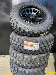 New 32” or 33” Can Star Pro Black wheels and MUD tyres 17x9 0 offset