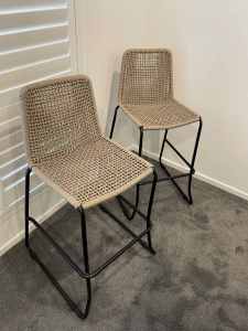 Bar Stools - Set of 4 Stackable (as new)