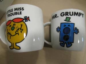 mr grumpy mr men mugs mug coffee tea kitchen bar coffee cup cartoon