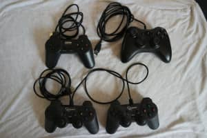PC Gaming Pad Controllers USB Wired x 3