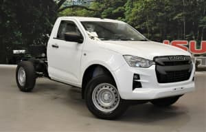 2021 Isuzu D-MAX RG MY22 SX 4x2 High Ride Mineral White 6 Speed Manual Cab Chassis