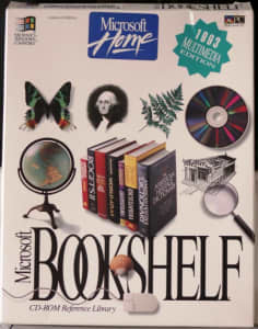 Microsoft Bookshelf - CD ROM Reference Library Boxed AS NEW