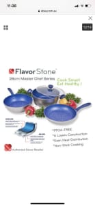 Flavorstone 28cm Master Chef Series Cookware Set including Warranty
