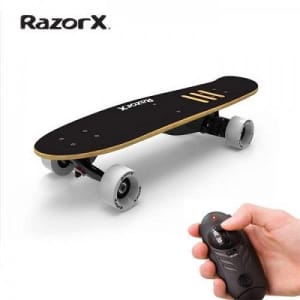Razor X Cruiser Electric Skateboard with Wireless 2.4 GHz Remote