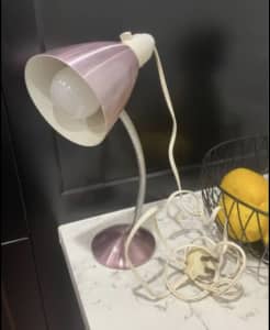 Retro Lamp / Desk / Pink Bedside lamp