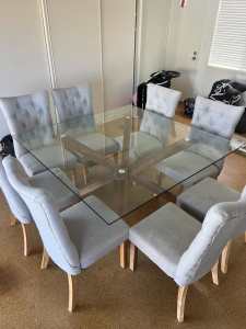8 Seater Dining room table and chairs