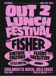 Out2lunch FISHER ticket COOLANGATTA