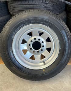 165R13C TYRE PACKAGE WITH GALVANIZED 13*4.5 MULTIPLE FORD &HT STUD