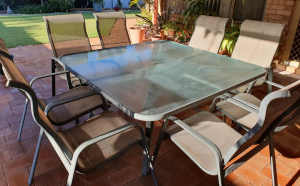 9 PC table and chairs patio set