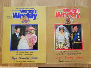 Two Womens Weekly 1981 & 1982 royal Wedding & Royal Christening