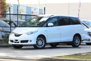 2007 Toyota Estima AHR20W Hybrid G White Constant Variable People Mover