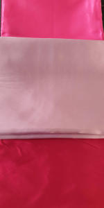 satin dance sewing fabric material - hot pink, lilac & cherry colours