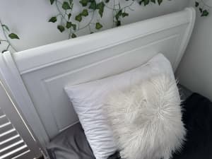 King Single Sleigh-Style Kids Bed Frame - Like New!