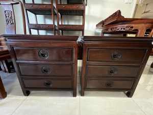 2 Perfect condition Chinese solid rosewood coffee table