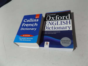 AS NEW 2 SMALL DICTIONARY BOOKS.