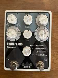 Drolo Twin Peaks tremolo Guitar Pedal
