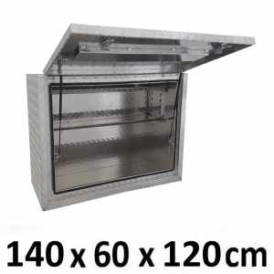 Aluminium Truck Square Toolbox Ute Trailer Storage Box 1461