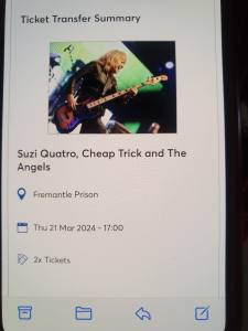 Suzi Quatro tickets