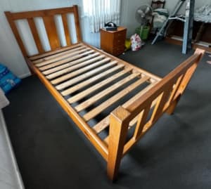$1 by - KING SINGLE BED 2200X1170 TIMBER