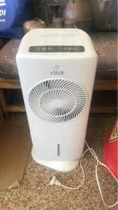 Aircooler fan swings and ice blocks for top