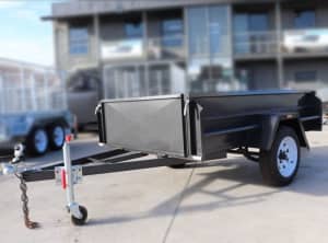 6x4 Domestic Heavy Duty Box Trailer for Sale with 18 inches High Sides