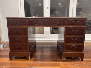 Antique style solid wood office desk