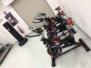 Commercial spin bike with heart and calories monitor brand new