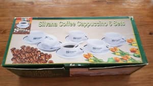 Cappuccino Cup and Saucer Set of 6