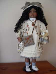 KB Porcelain Doll named Juanita, LE 282/2500, 60cm tall