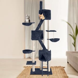 i.Pet Cat Tree 244cm Trees Scratching Post Scratcher Tower Condo House