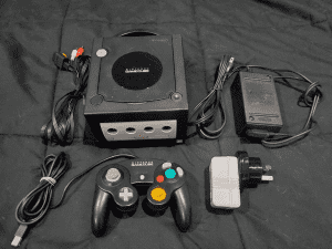 Nintendo Gamecube Console (Black) with Picoboot and 128GB SD Card