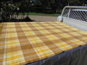 Vintage Australian made wool double bed blanket