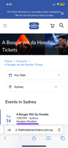 A Boogie wit da hoodie concert ticket