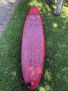 Simon Anderson Surfboard 8’6x 22”x 3”Mollusc Robo and Cover.
