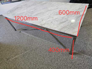 White marble coffee table 