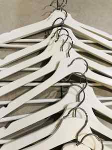 Quality White Wooden Hangers 