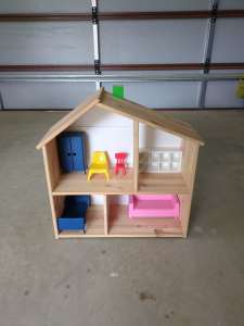 Childrens wooden toy house 