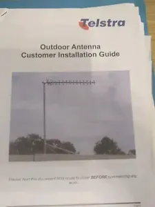 Large INTERNET ANTENNA PURCHASED FROM TELSTRA FOR METAL CLAD ROOF