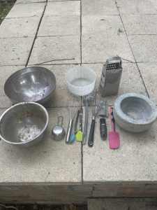 Kids outdoor mixing and potion making set