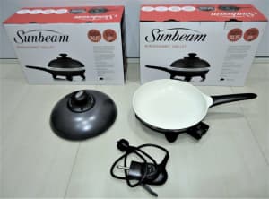 1 new Sunbeam DuraCeramic electric skillet (photos of one in use)