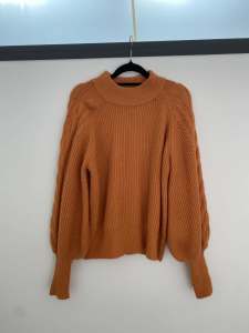 All About Eve Orange Sweater: Womens 8