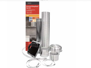 Euro Appliances Deflecto Universal Rangehood Metal Roof Kit 125-150mm 