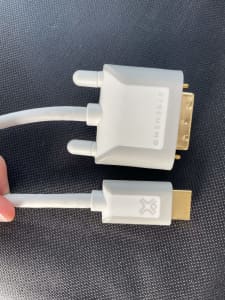Xtreme HD HDMIDVI cable and Apple mini DVI to DVI adapter cable