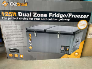 New Oztrail 125L dual zone fridge freezer