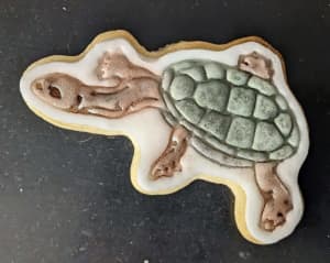 2-piece Cutter Debosser (stamp) sets - South-West Snake-neck Turtle